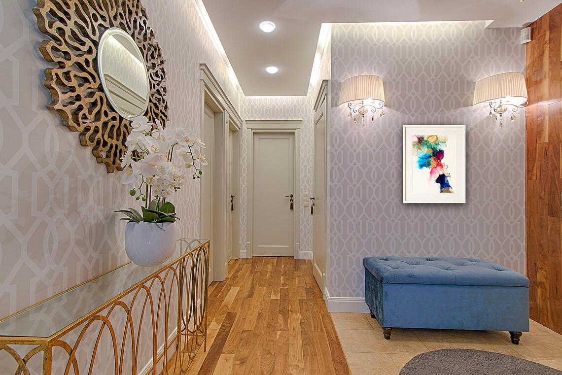 Modern Wall Art Abstract Bedroom Art Office Painting Etsy