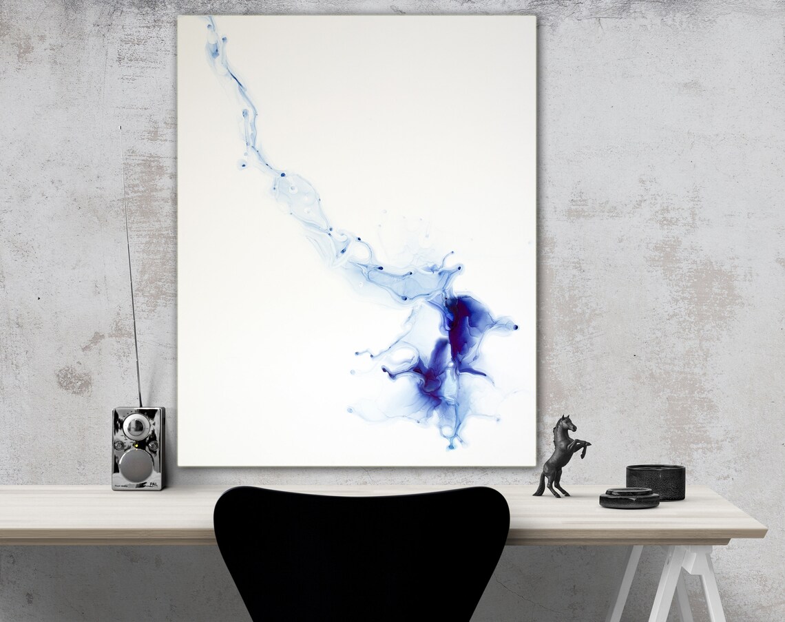 Modern Wall Art Abstract Bedroom Art Office Painting Etsy