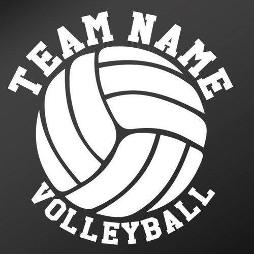 Volleyball Decal Name and Team Decal Vinyl Sticker Yeti - Etsy