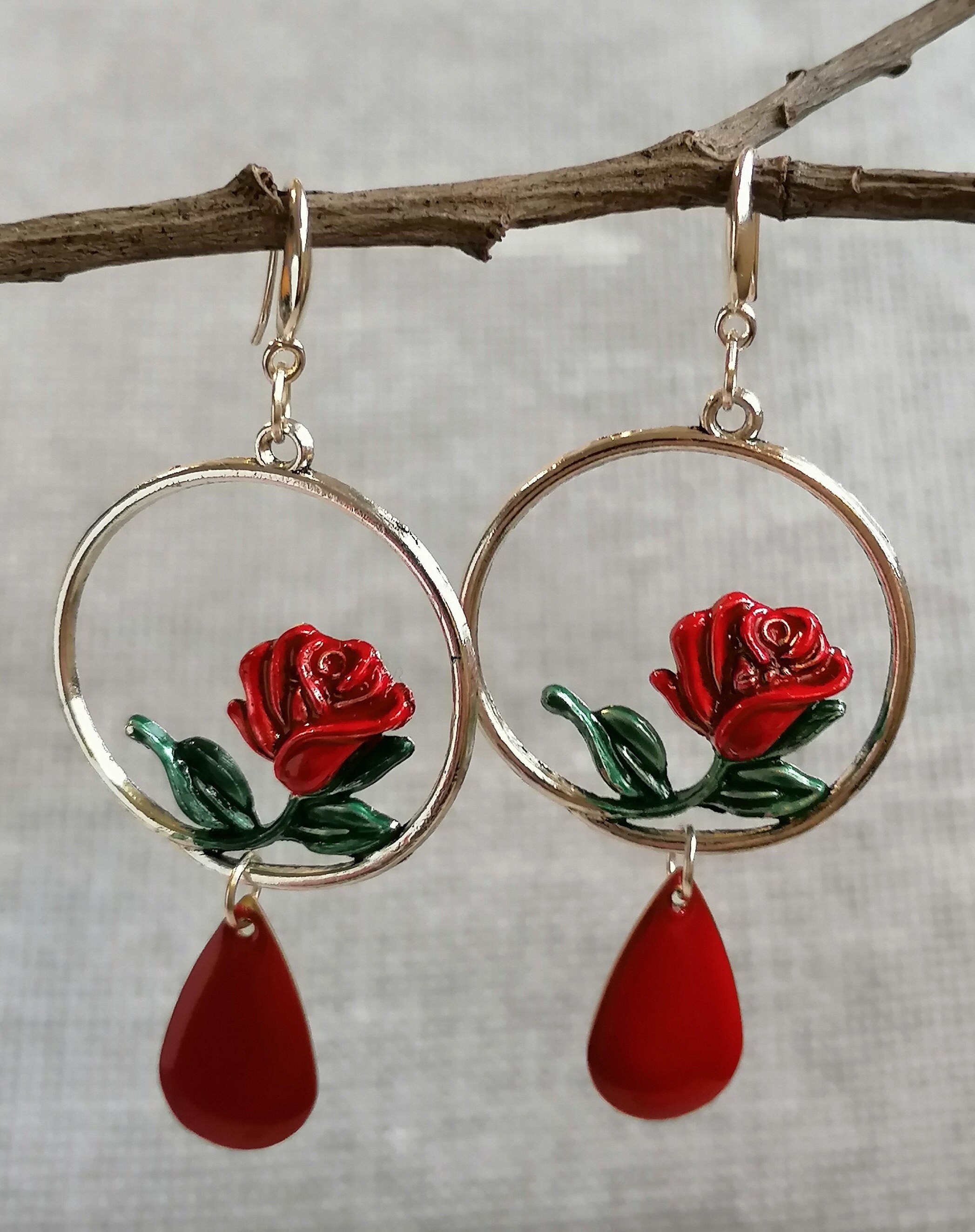 RIP Rose Earrings