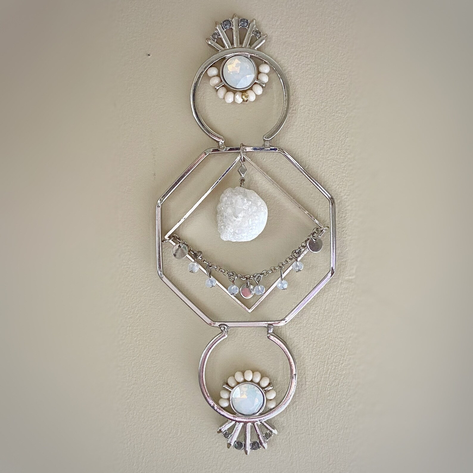 Geode Octagon Decorative Wall Hanging Etsy