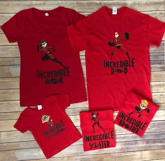 disney incredibles family shirts
