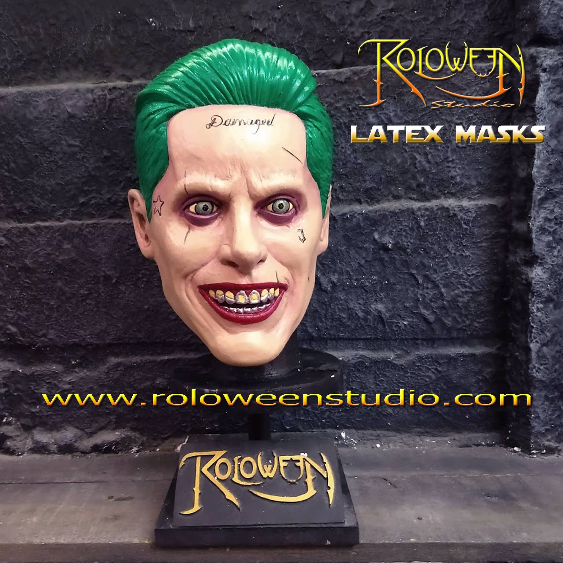 Joker Clown Jared Leto Latex Mask Deluxe Batman Suicide - Etsy