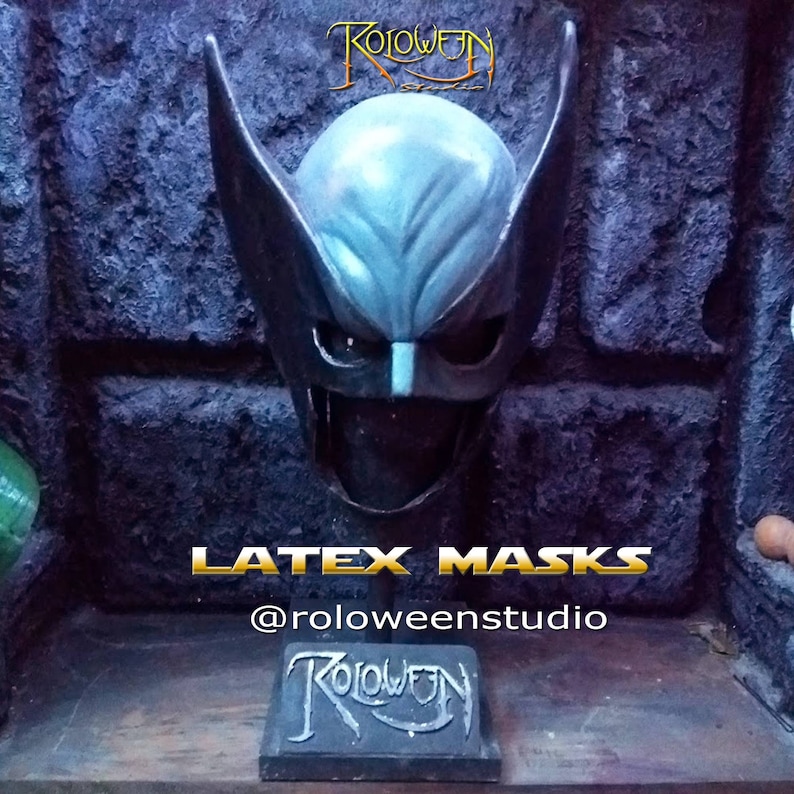 Wolverine Mask - Realistic Latex Prop Replica - X-Men Deadpool & Wolverine Cosplay Helmet - Professional Hand-Painted Collector's Edition image 6