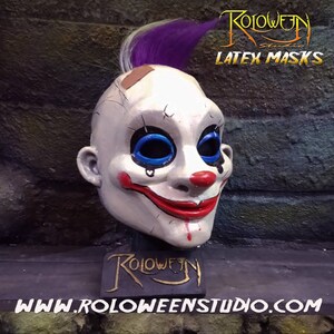 Grumpy clown latex mask