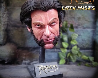 wolverine logan hyper-realistic latex mask - cosplay x-men - deadpool & wolverine movie
