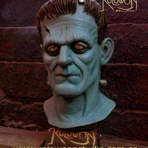 Frankenstein - máscara realista de látex de Boris Karloff - Universal - Monstros - Efeitos Especiais - Halloween