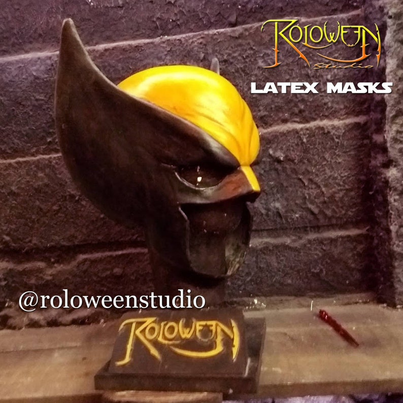 Wolverine Mask - Realistic Latex Prop Replica - X-Men Deadpool & Wolverine Cosplay Helmet - Professional Hand-Painted Collector's Edition image 2