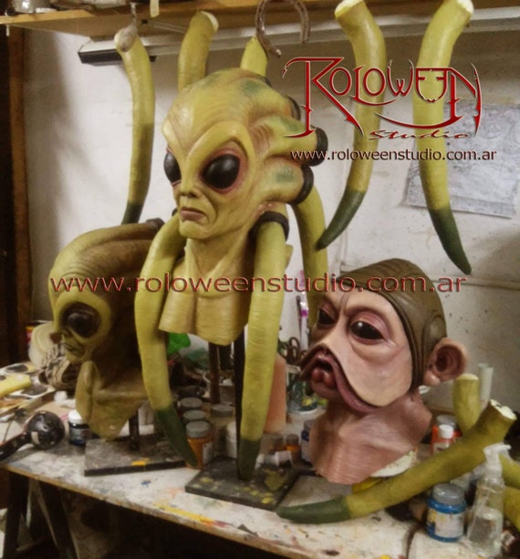 Kit Fisto Latex Mask Star Wars Costume Never Seen Halloween