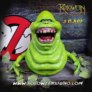 Ghostbusters Slimer Complete Figure / 3D Printed / Ghostbusters 3D / Ghostbusters Collectible Figure / Slimer Ghost