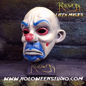 Máscara de látex de palhaço Bozo, feita à mão – Coringa, Cosplay, Halloween