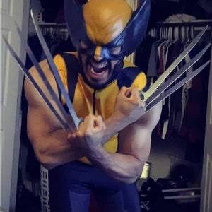 Wolverine Mask - Realistic Latex Prop Replica - X-Men Deadpool & Wolverine Cosplay Helmet - Professional Hand-Painted Collector's Edition image 4