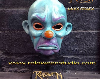 Joker clown custom latex mask deluxe the dark knight