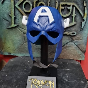 Captain America Latex-Kapuzenmaske