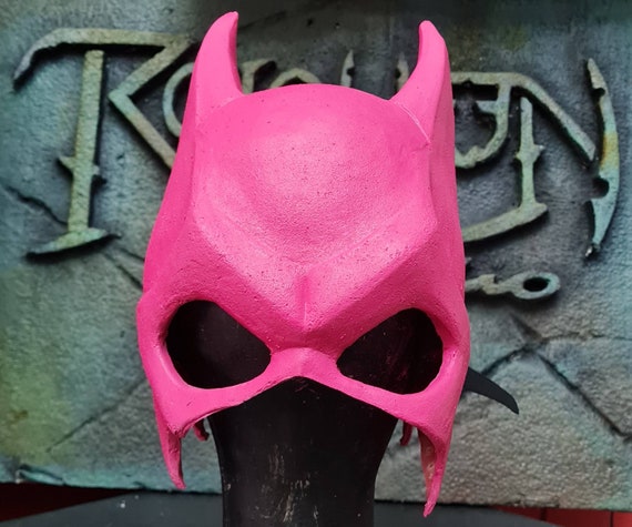 Redondo longitud Parpadeo Batgirl latex cowl batwoman Batman Máscara De Látex - Etsy España