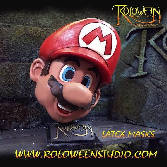 Super Mario Bros Latex Mask Mario Kart Nintendo 64 Video Etsy Canada