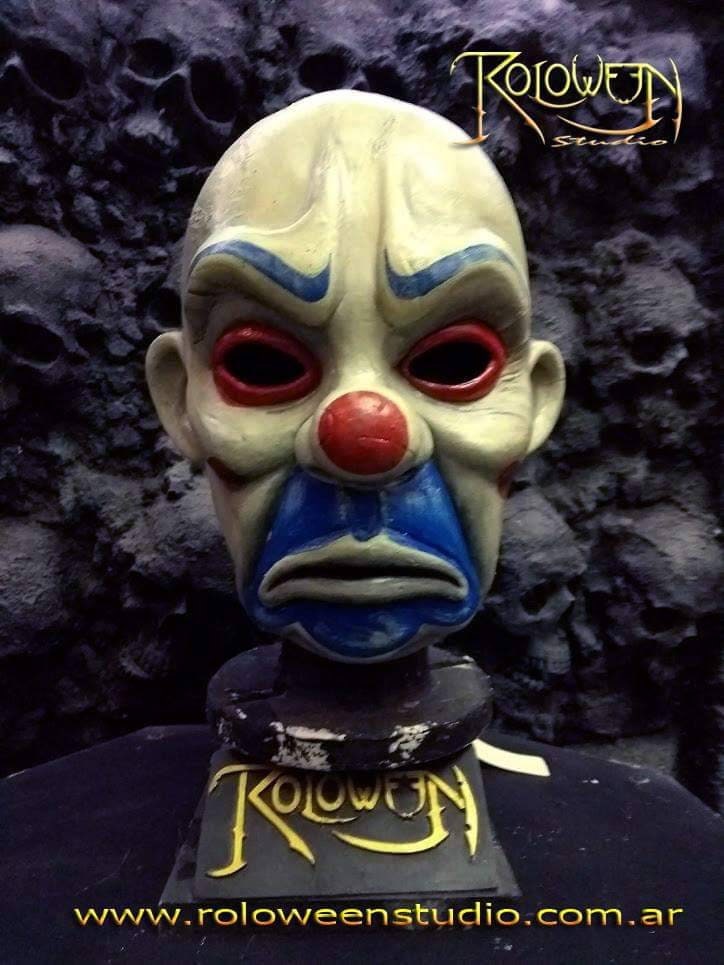 Joker Clown Heath Ledger Bozo Latex Mask Guason The Dark Etsy