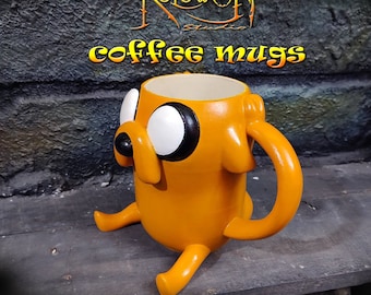Jake the dog mug - Adventure Time inspired coffee - cup 3d print
