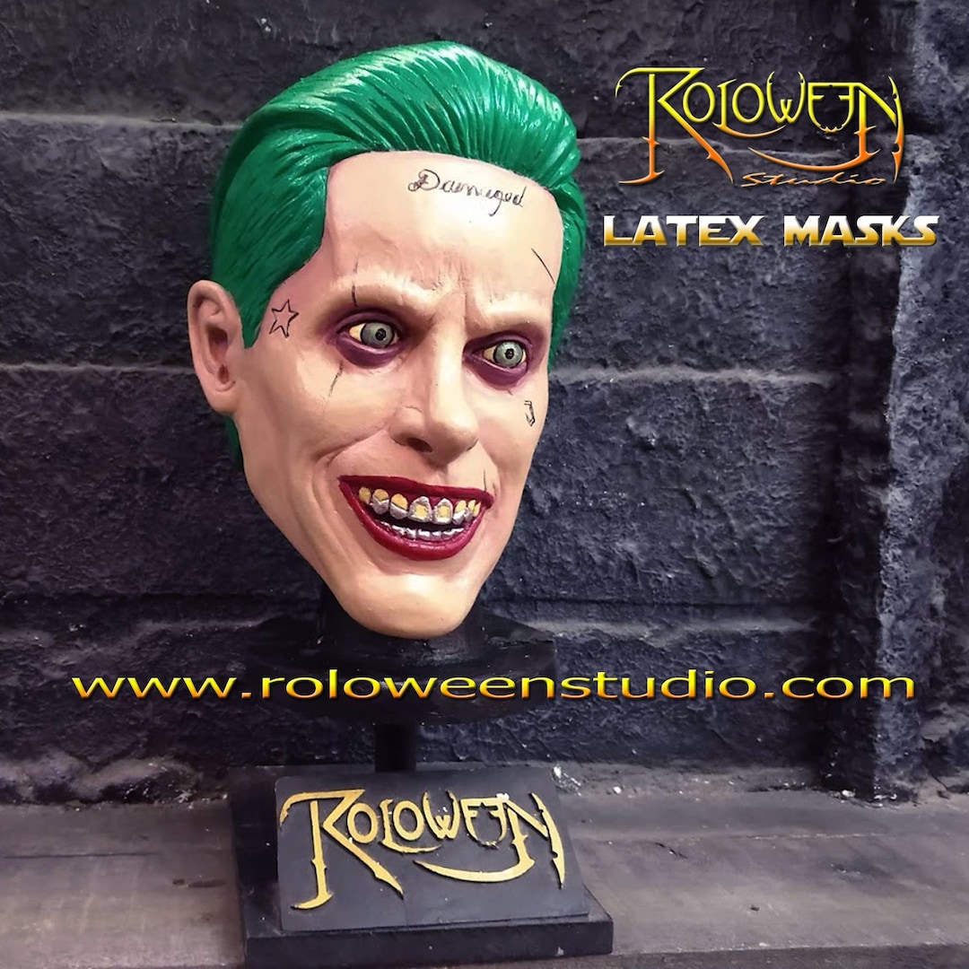 Joker Jared Leto Latex Mask - Suicide Squad Realistic Cosplay