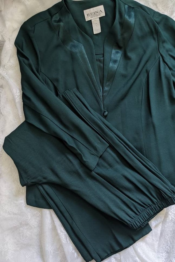 Green Reina Vintage Pantsuit