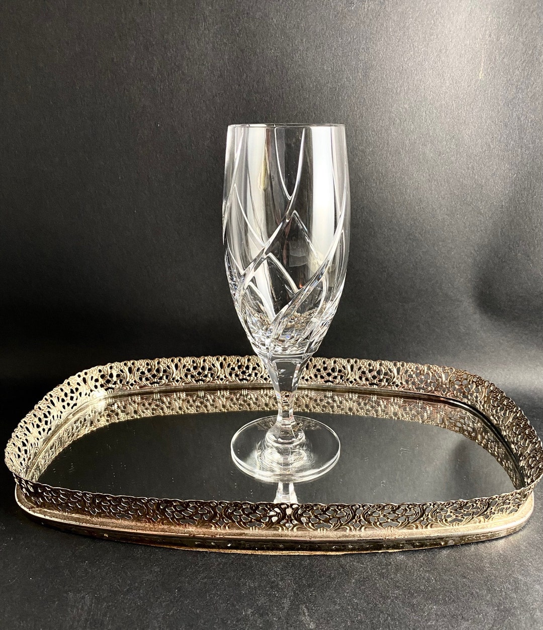 Mikasa Olympus Crystal Iced Tea Glasses Formal Dining Crystal Stemware