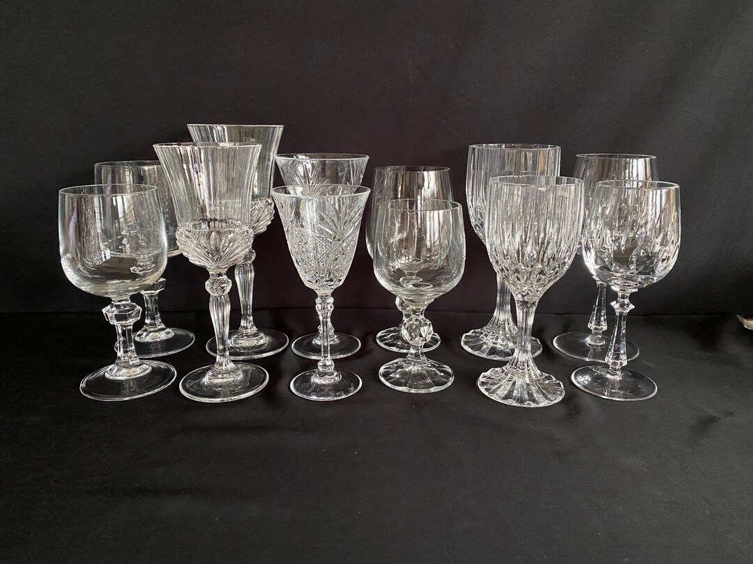 Crystal Wine Glassware from Baccarat, 1950s, Set of 12 for sale at