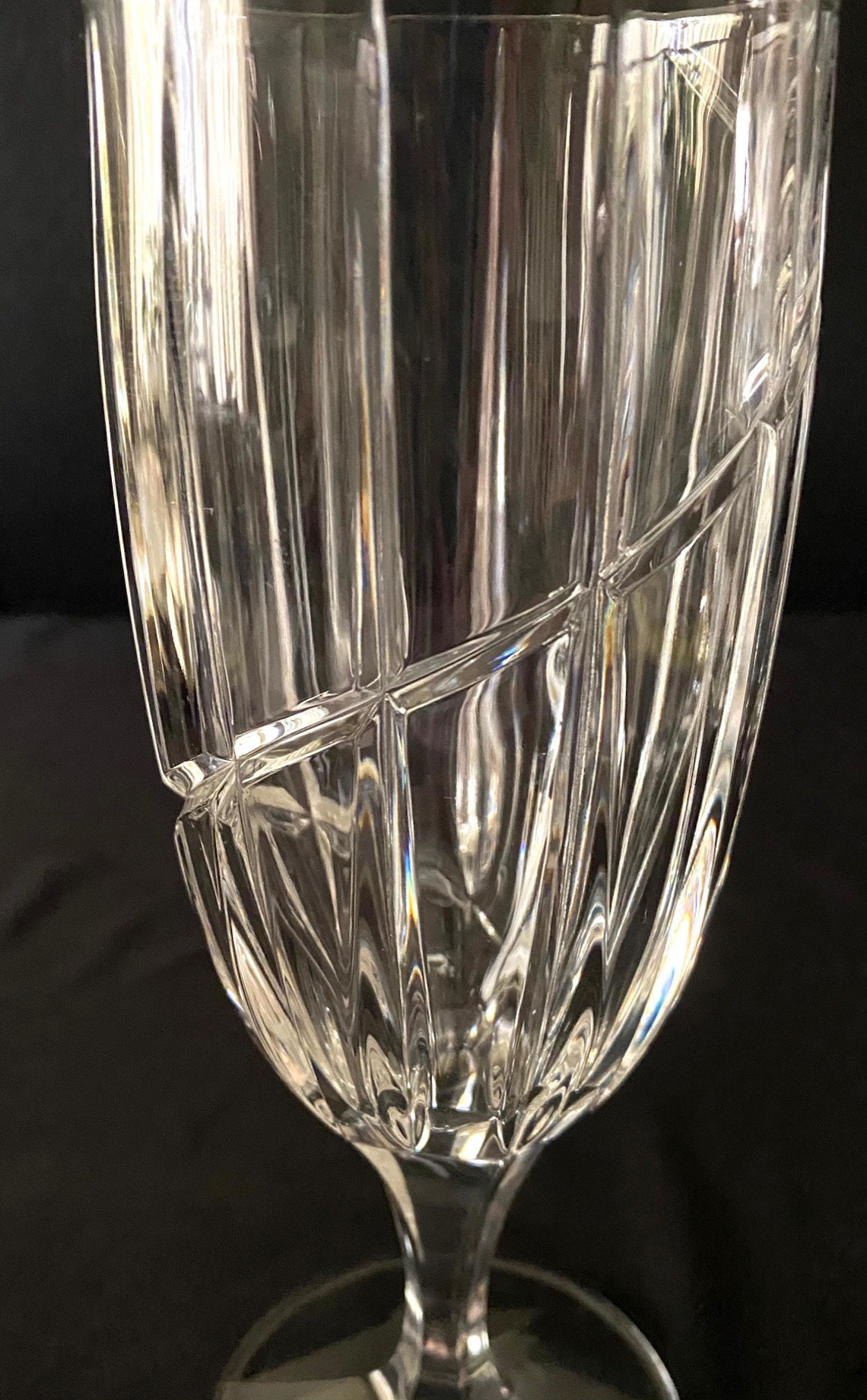 Mikasa Uptown Crystal Iced Tea Glasses Sophisticated Dining Etsy