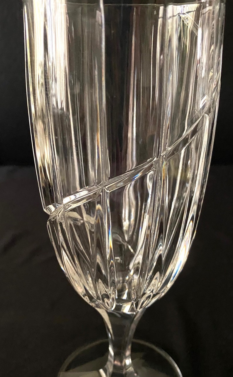 Mikasa Uptown Crystal Iced Tea Glasses Sophisticated Dining Etsy