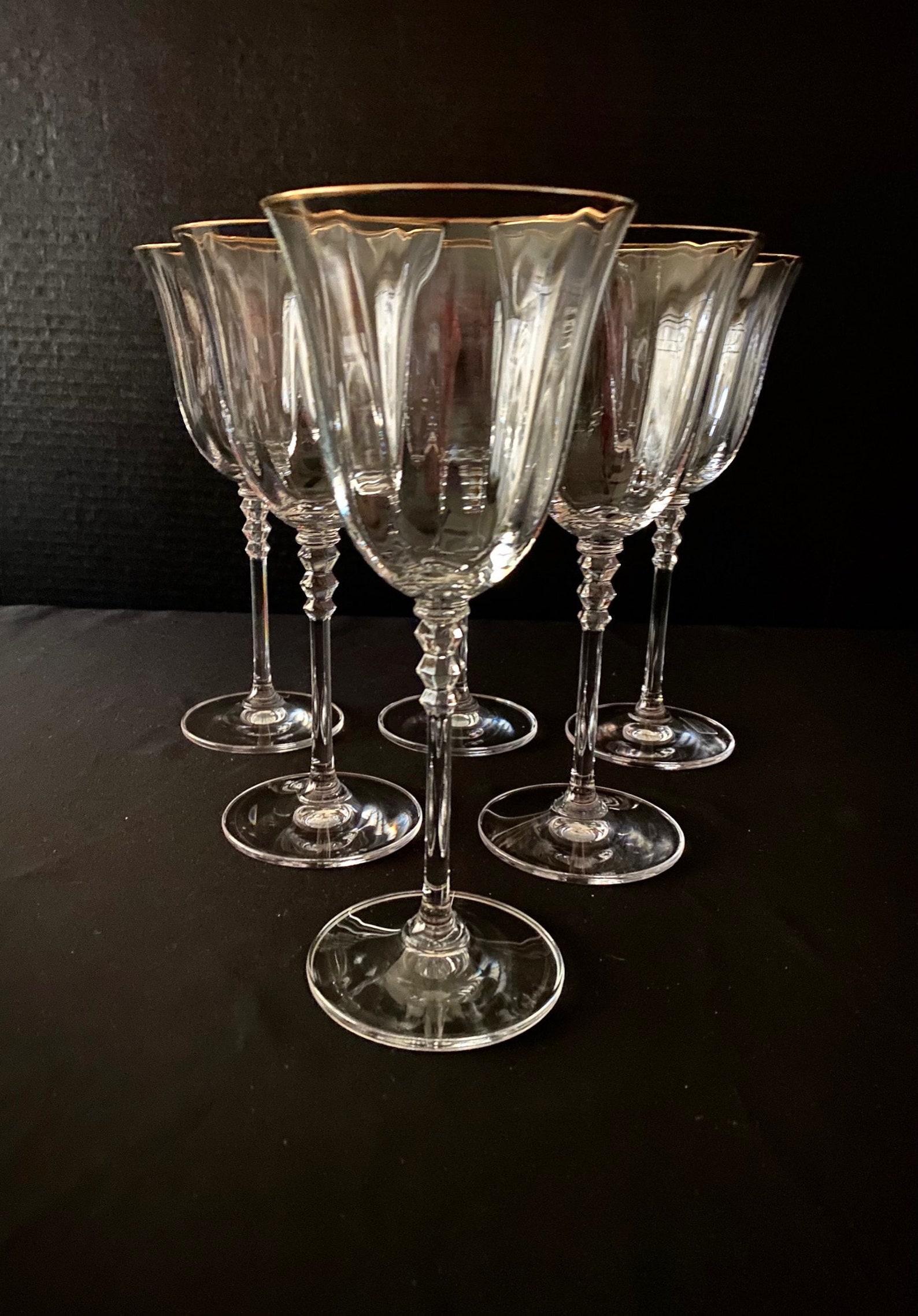 Mikasa Crystal Wine Glasses Vintage - xkpb0an