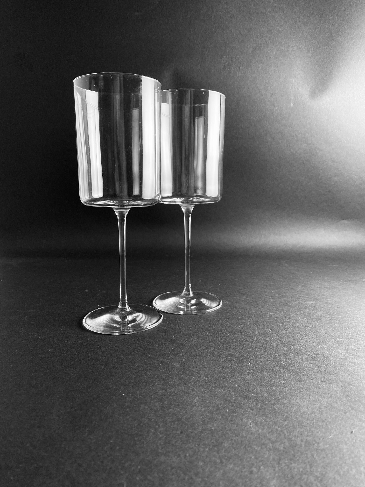 Set of 4 Square Bottom Sculptural Glasses – Sunbeam Vintage