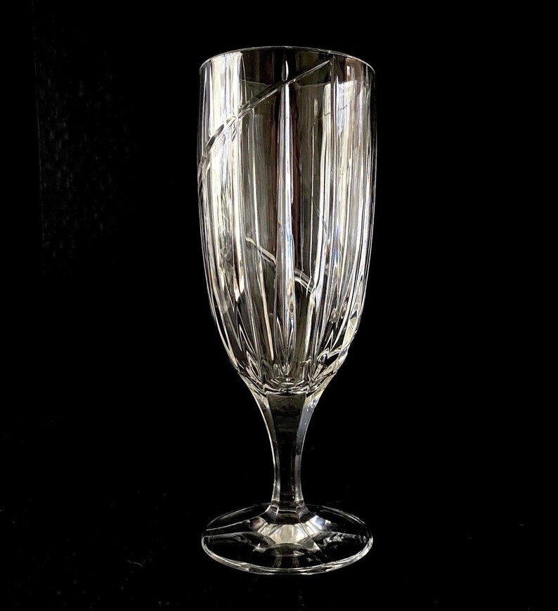 Mikasa Uptown Crystal Iced Tea Glasses Sophisticated Dining Etsy