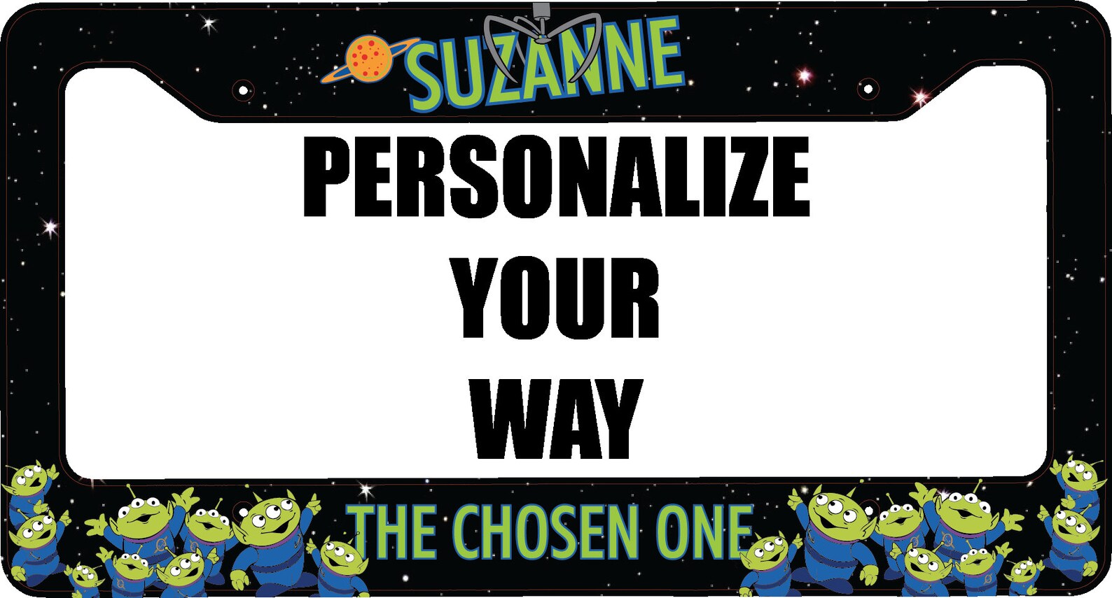 Toy Story Aliens License Plate Frame Etsy