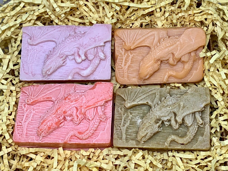 Organic Vegan Dragon Soap Best Gift Original Gift For Girlfriend Celestial Unique Gift For Him or Her image 1