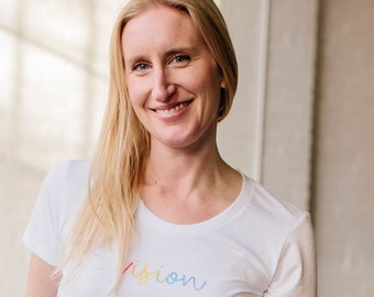RAINBOW - Scoop T-shirt • Pride T-Shirt • LGBT T-Shirt • Rainbow T-Shirt