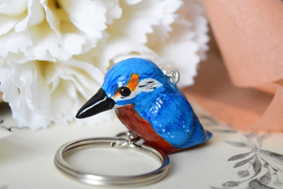 Kingfisher Necklace Kingfisher Bird Jewellery Clay Birds Clay