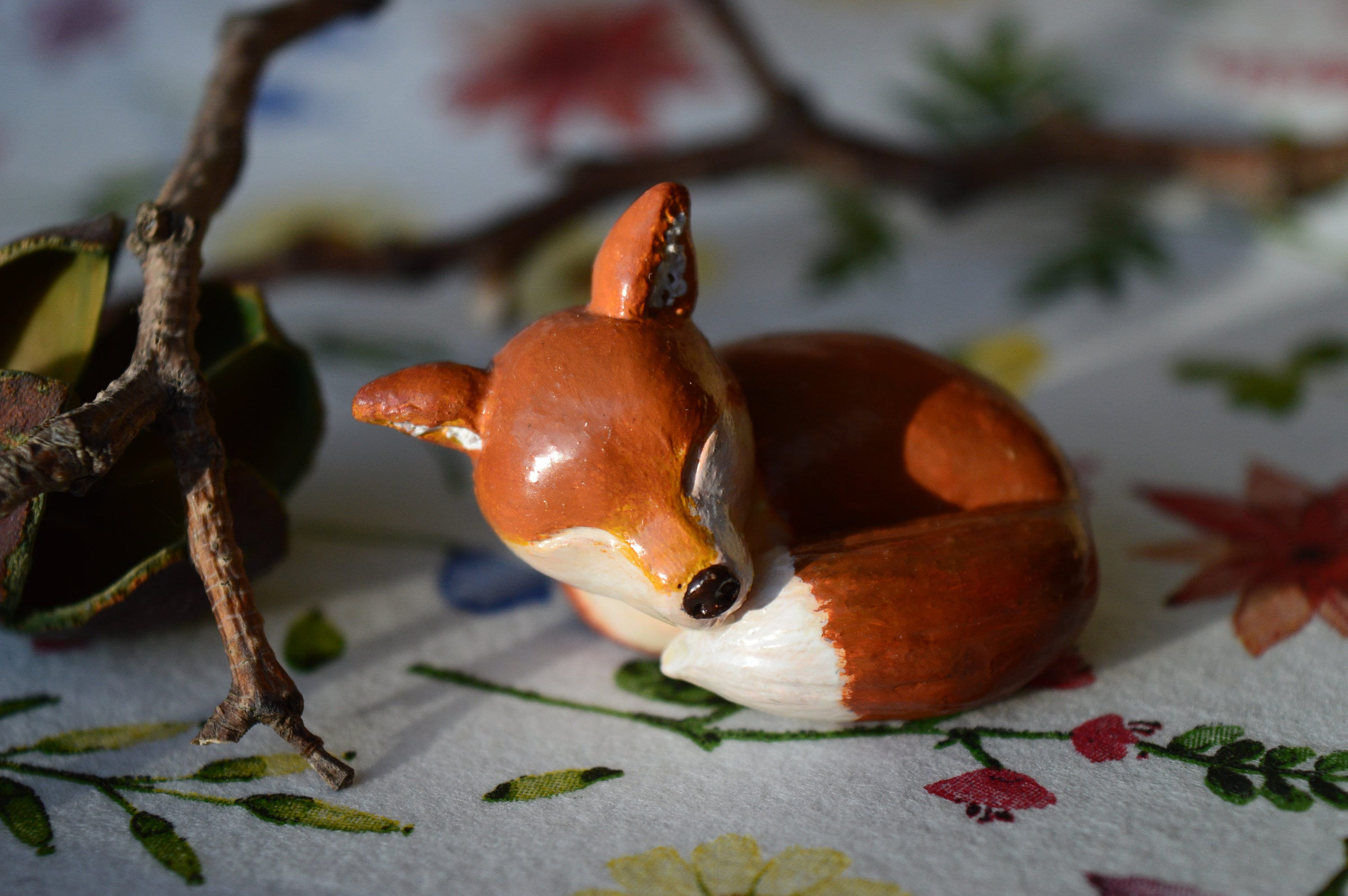 Fox Figurine Fox Jewellery Mothers Day Gift Woodland Etsy