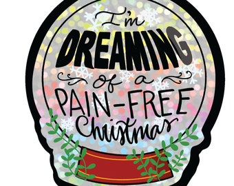 Snow Globe Holiday Sticker