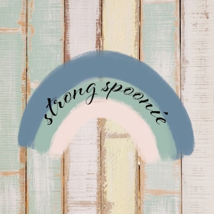 Strong Spoonie Rainbow Sticker