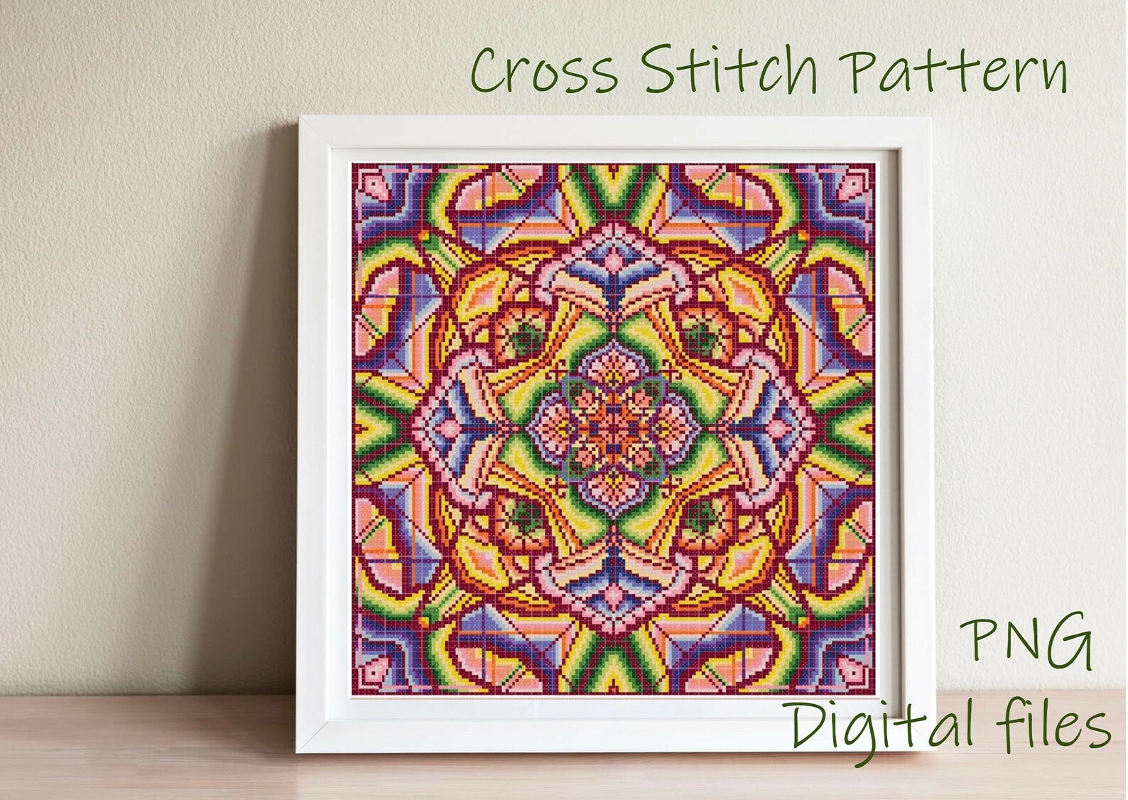 Mandala Cross stitch pattern | Etsy