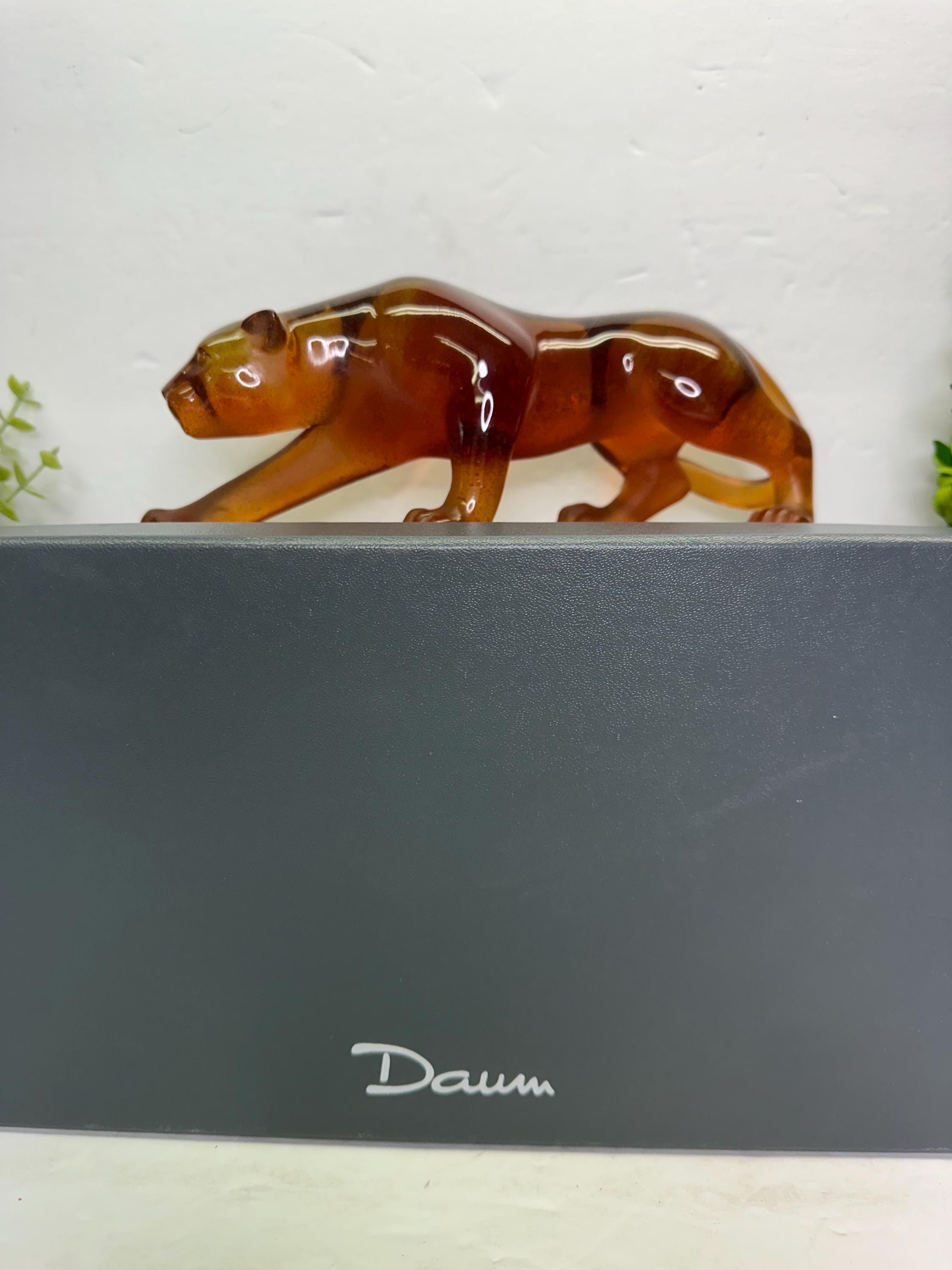 正規品】Daumドーム 猫 ガラス オブジェ パート・ド・ヴェール
