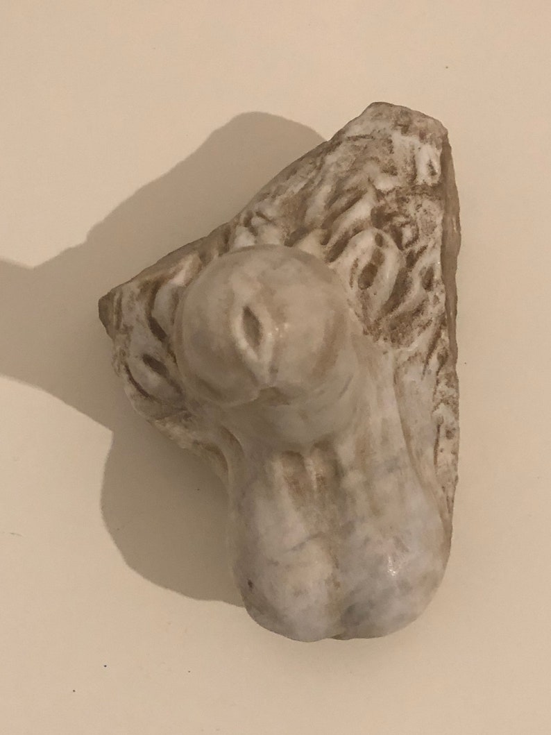 Marble phallus sculpture