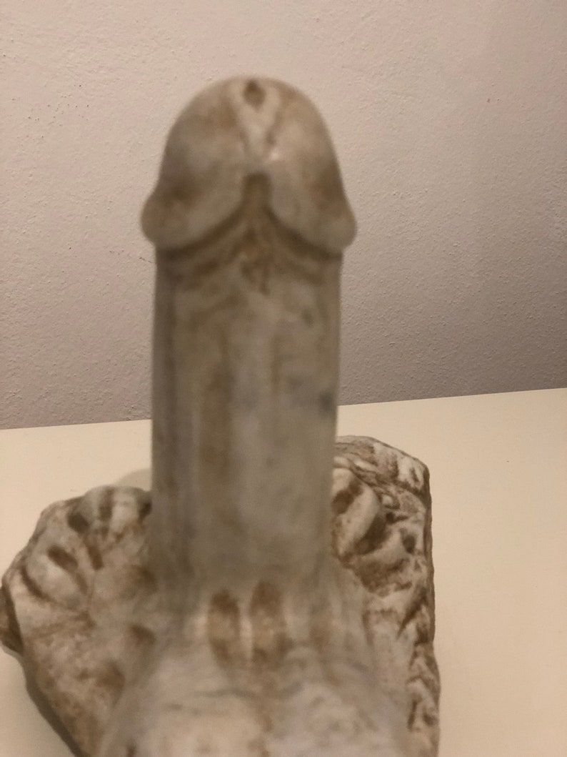Marble phallus sculpture