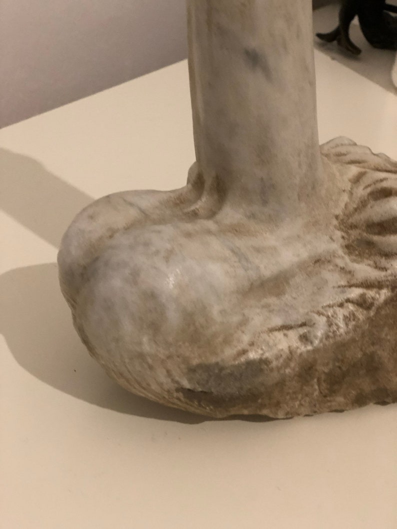 Marble phallus sculpture