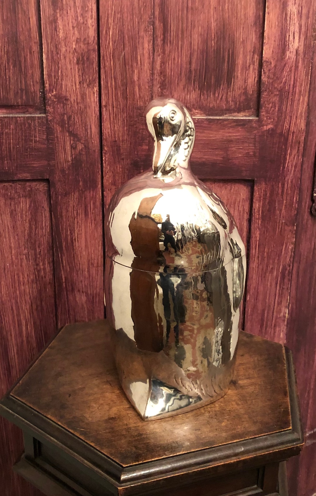 Penguin Ice Bucket Silver Plated Ice Bucket Vintage Barman Etsy