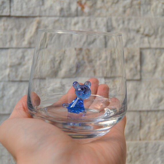 Art & Collectibles Mother glass figurine,mother holding daughter glass