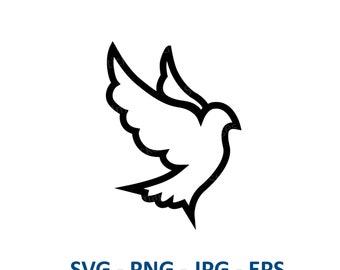 Dove | Instant Download | Digital File | SVG | PNG | PDF | Digital Download