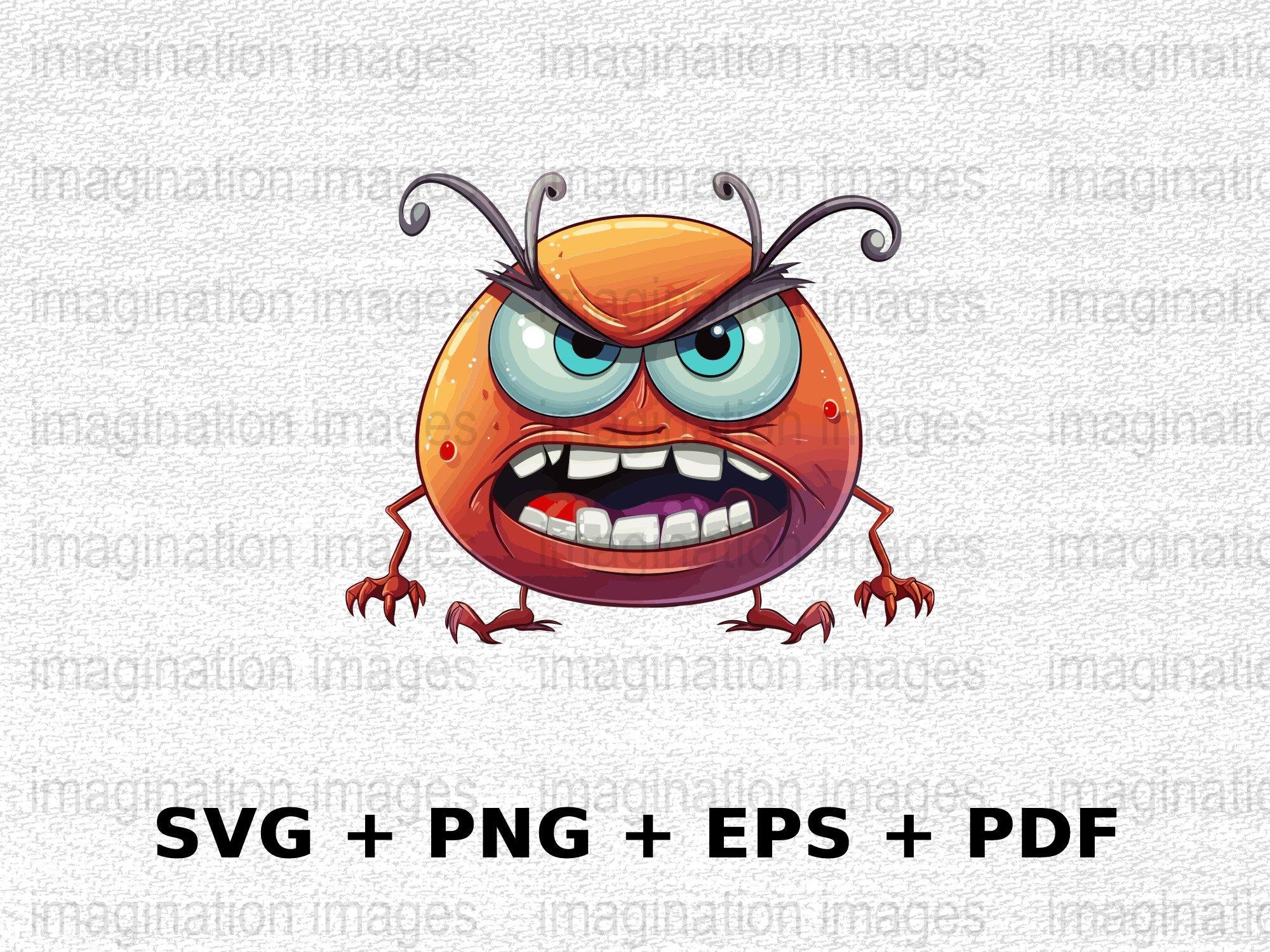Angry Bug 15 Image Png Svg Pdf Eps, Commercial Use Vector Graphics for ...