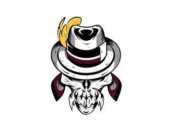 Skull Fedora - Etsy