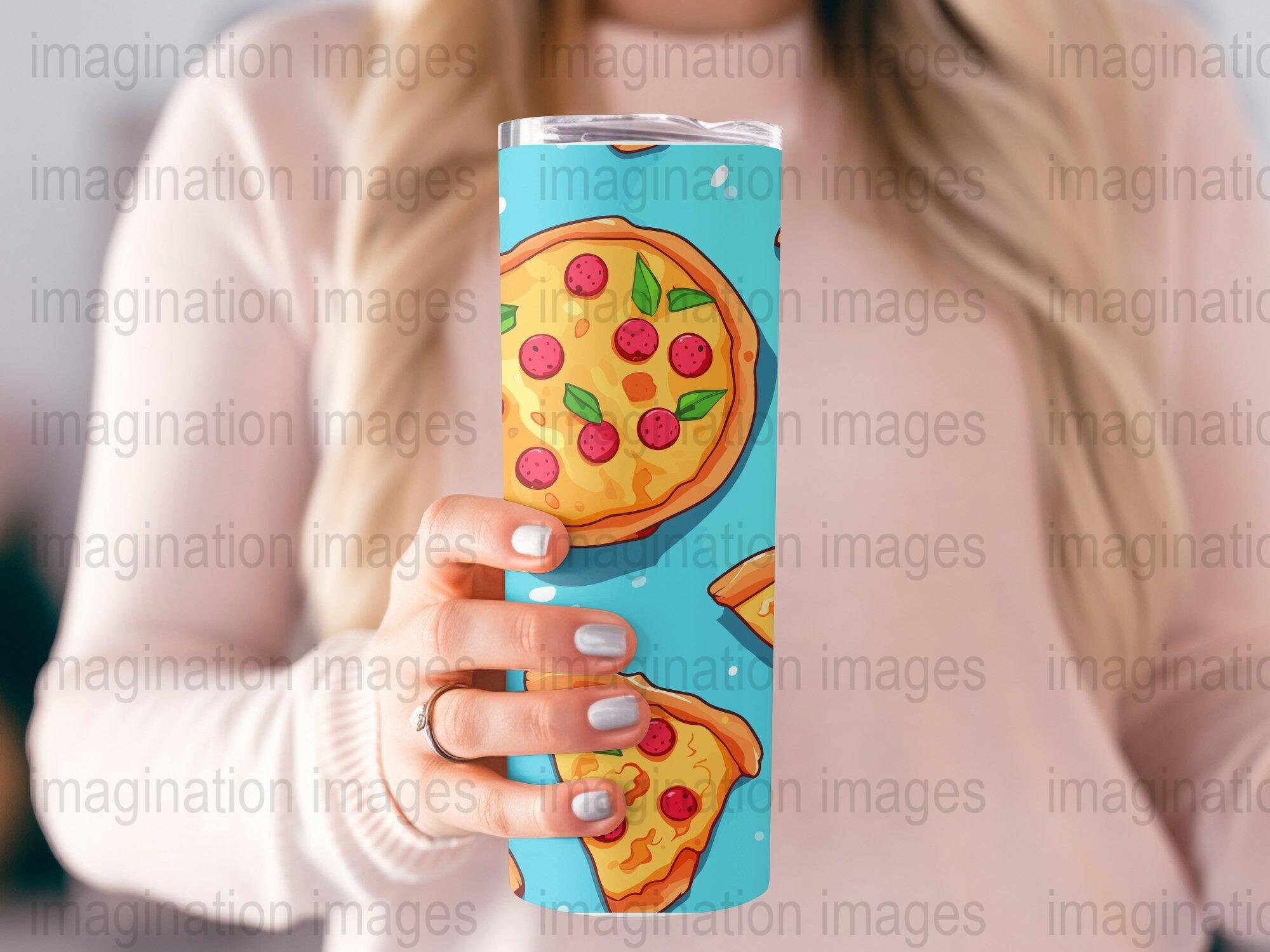 Round and Half Pizzas 20 Oz Skinny Tumbler Sublimation Design Etsy