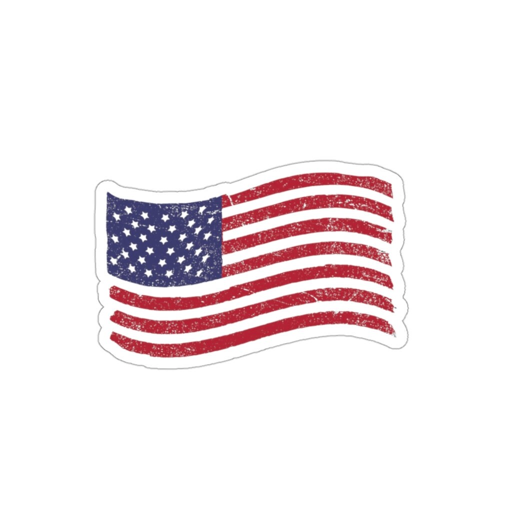 American Flag Original S&I Diecut Stickers Etsy